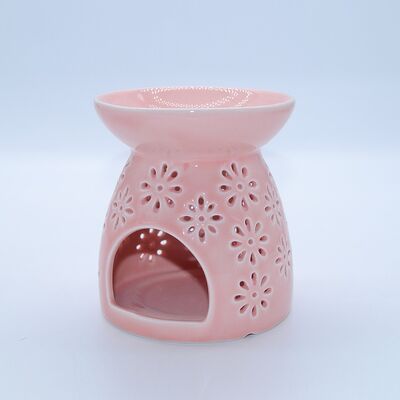 Ceramic Tea Light Holder Wax Warmer Aromatherapy Essential Oil Burner for Relaxing Room
