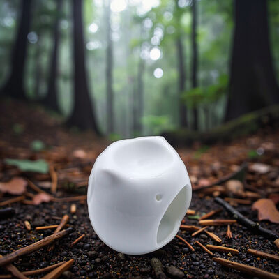 Glazed Small Devil Ceramic Essential Oil Armotherapy Candle Holder for Halloween Gift