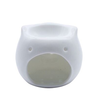 Glazed Small Devil Ceramic Essential Oil Armotherapy Candle Holder for Halloween Gift