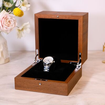 Custom Solid Wood Gift Jewellery Box Luxury Business Watch Case Wooden Storage Accessories Organiser