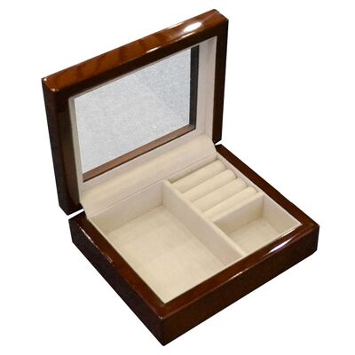 Customizable  Bulk Custom Walnut Wood Jewelry Box for Boutique