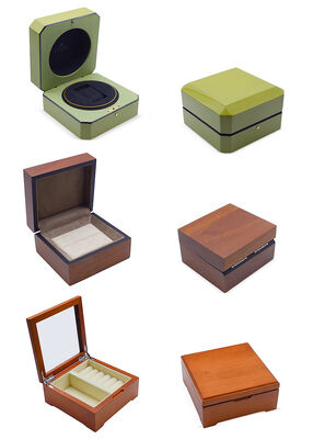 Handmade  Pure Wooden Jewelry Gift Box Accept Customizable Design &material for Craft Gift