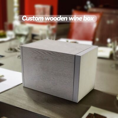Multifunctional Premium Wooden Bespoke Wine Box Suitable for Gifting and Storage