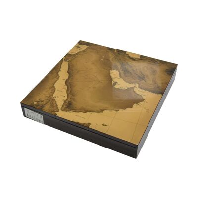 Fine Quality  Dark Wood  Book Box  with Laser Engraved Logo and Embossed Features for Decor
