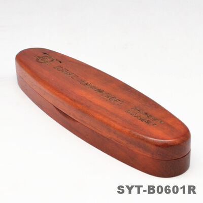 New Oval-shaped Premium Walnut Custom-made Single-pen case for Commemorative Gifts
