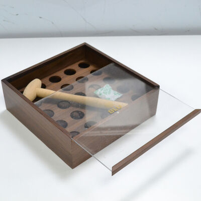 Luxurious Black Walnut Wooden Chocolate Packaging Box
