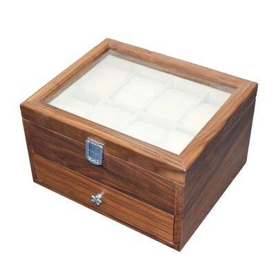 A Double-layered Packaging Box Crafted From Premium, Customised Rosewood for Ladies' Jewellery