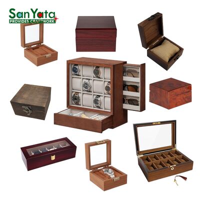 High End Customized Logo Wooden Single Watch Packaging Box Premium Wood Good Design With Wholesale Price