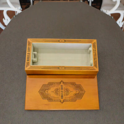 Luxury  Hand-polished Wood Maple Wood Wine Gift Packaging Box for Corporate