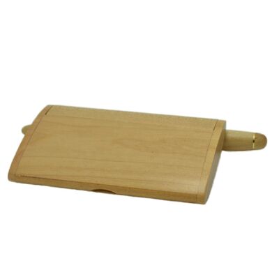 High End Maple Wood Business Card Holder for Business Gift