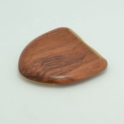 Promotional Maple and Rosewood Wooden Pocket Mirror