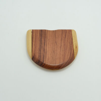 Promotional Maple and Rosewood Wooden Pocket Mirror