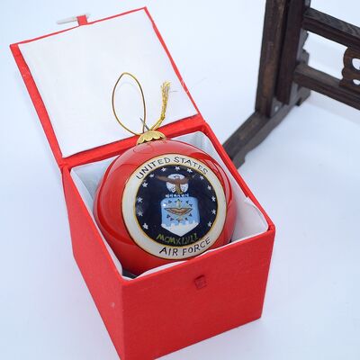 Wholesale Hand-Painted Inside Glass Ornament Tree Ball Unique Artisan Collectible for Christmas Ideal Gift for Friends