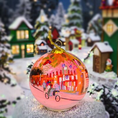 Wholesale Cordless Glass Ball Lamp with Battery Operated Led Lights  Glass Sphere Christmas Tabletop Decor Xmas Party Decoration