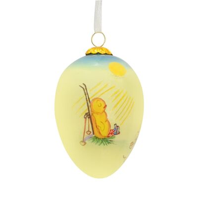 Personalised Custom-made Egg-shaped Glass Decorative Baubles for Easter
