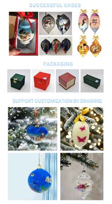 Personalized Fine Glass Hand Painted Glass Ball Ornaments for Decoration