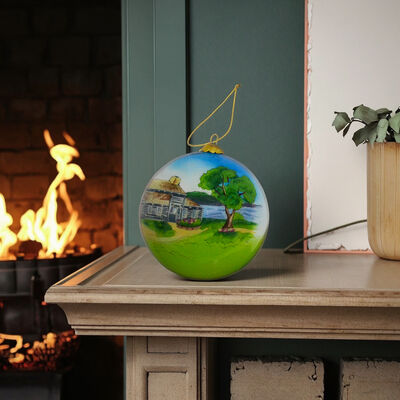 Inside Hand-painted Glass Ornaments Ball Custom Patterns&shape