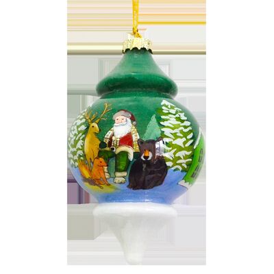 Vintage Style Personalized Glass Christmas Balls Ornaments for Corporate Gifts