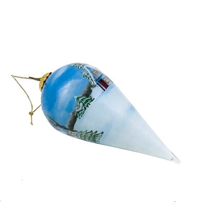 Unique Hand-painted  Shaped Christmas Glass Balls Decorations for  Gifts