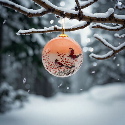 China Personalized  Inside Painted Christmas Christmas  Glass  Balls  Ornament  for Christmas