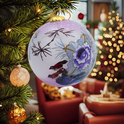 Wholesale Customizable Hand-painted Glass Ornaments Christmas Baubles for the Christmas Tree