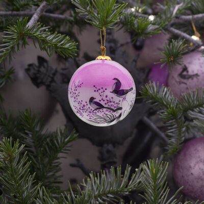 Chinese Traditional Inside Hand-made Customized Crystal Christmas Ornament Ball for Decoration