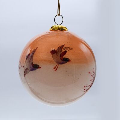 Customizable Pattern Inside Hand-painting Christmas Glass Ornament Ball for Christmas Day