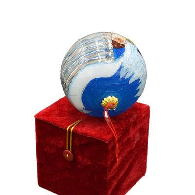 Personalized Inside Painted  Crystal Christmas Tree Ball Decorations Used for  for Christmas  Decoration