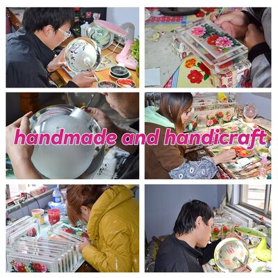 Personalized Inside Painted  Crystal Christmas Tree Ball Decorations Used for  for Christmas  Decoration