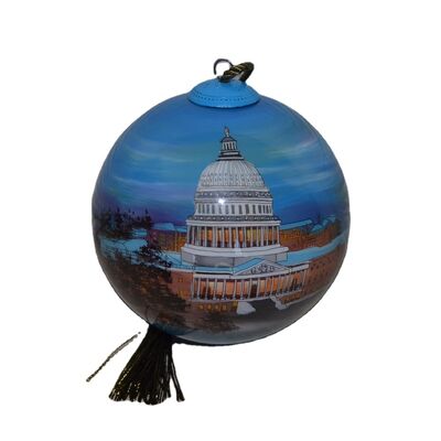 Wholesale Custom Internally Painted Christmas Glass Balls - Handmade Blown Glass Ornaments OEM/ODM Available for Corporate Gifts