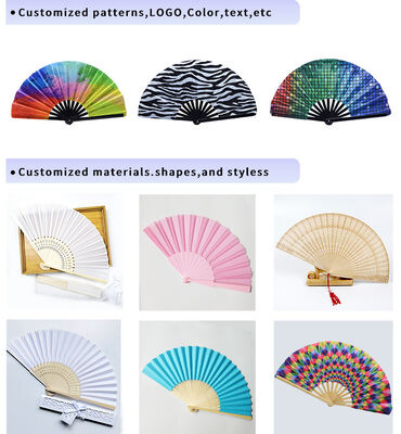 Best-Selling 23CM 7-inch Spanish Folding  Handheld Dance Fans for Weddings and Parties