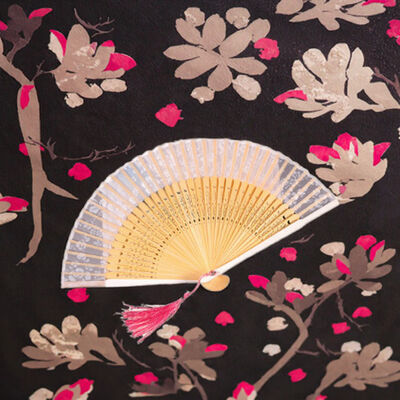 High Quality and Beautiful Retro Hollow Silk Hand  Folding Fan  for Wedding Gift
