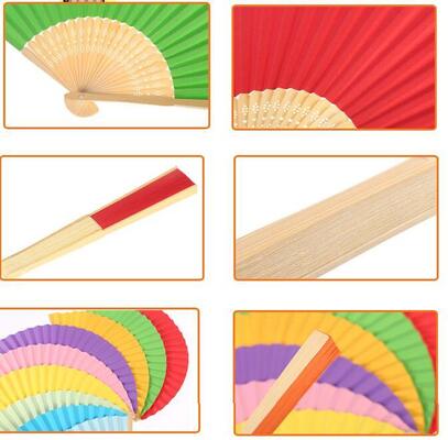 High Quality and Beautiful Retro Hollow Silk Hand  Folding Fan  for Wedding Gift