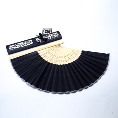 Handcrafted Bamboo Silk Fans in Assorted Colours As Promotional Gifts