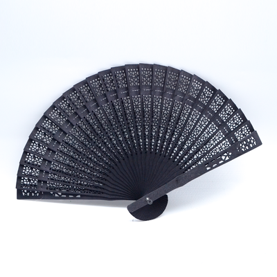 Best-selling Carved Antique Chinese-style Hanfu Gift: Fully Scented Sandalwood Fan