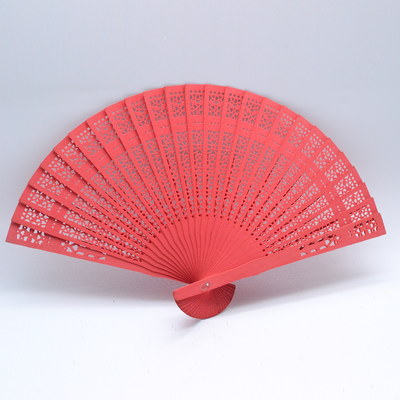 Best-selling Carved Antique Chinese-style Hanfu Gift: Fully Scented Sandalwood Fan