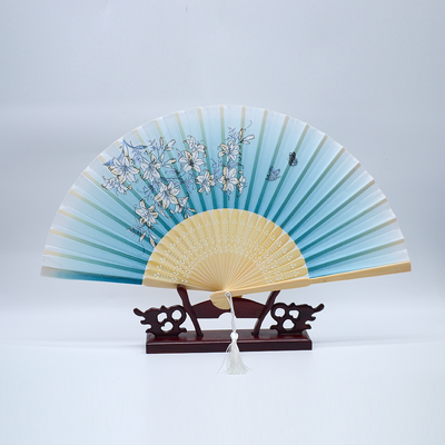 Handcrafted Elegant Bamboo Fan with 25 Ribs Customisable Engraved logo Available ODM/OEM Services Provided Ideal for Parties
