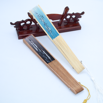 Handcrafted Elegant Bamboo Fan with 25 Ribs Customisable Engraved logo Available ODM/OEM Services Provided Ideal for Parties