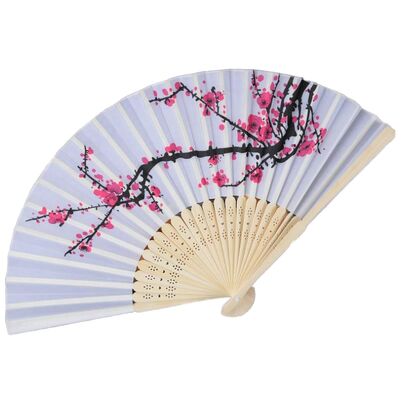 Personal Silk Folding Hand Fans  with Custom Bone for Festivals and Weddings Decoration