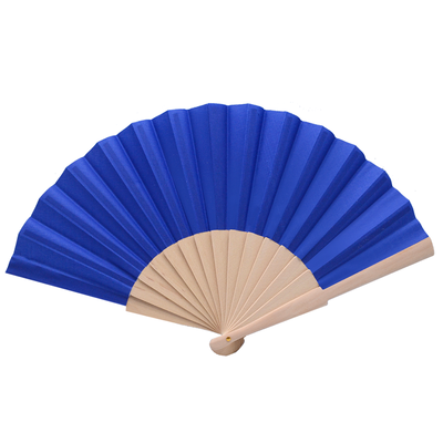Single-sided Spanish Mult-colors Wood Floding Fan  Available Accept Customize for Business Gift
