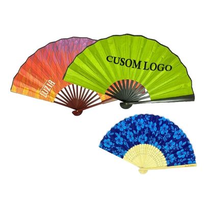 Personalized Handcrafted Bamboo Fairy Kungfu Hand Fan with Custom Engraving for Music Festival Parties-Gift Souvenir