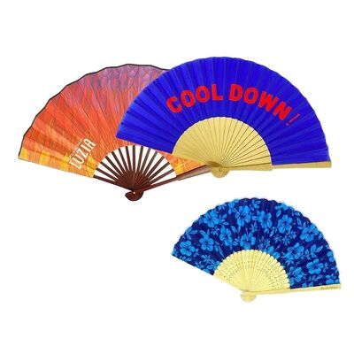 Personalized Handcrafted Bamboo Fairy Kungfu Hand Fan with Custom Engraving for Music Festival Parties-Gift Souvenir