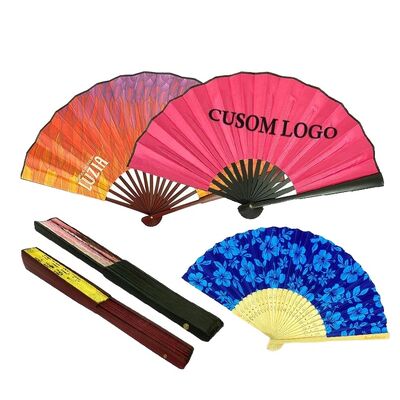 Personalized Handcrafted Bamboo Fairy Kungfu Hand Fan with Custom Engraving for Music Festival Parties-Gift Souvenir