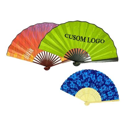 Personalized Handcrafted Bamboo Fairy Kungfu Hand Fan with Custom Engraving for Music Festival Parties-Gift Souvenir