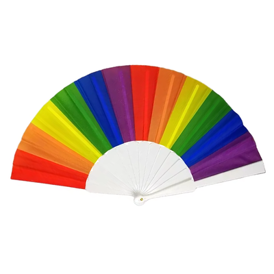 Custom 23cm Spanish Bamboo Folding Fan for Wedding Party Painted Music Style with Custom Colors and Patterns