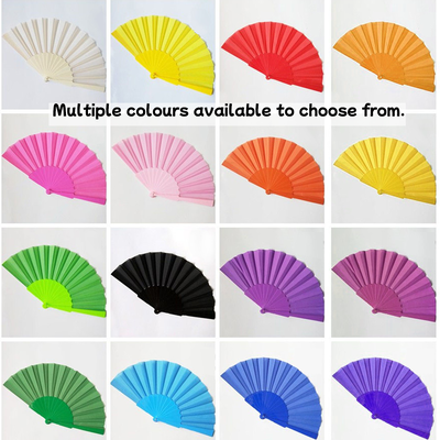 Plastic Oxford Cloth Handheld Fans Are Available for Customization in Various Styles and Colours