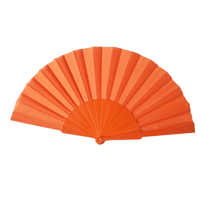 Hot Selling Personalised  Single-sided Spanish Plastic Folding Fan with Oxford Face for Art Activities