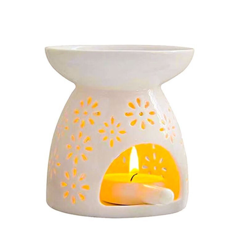 Tea Light Candle Holder Wax Melt Warmer Essential Oil Burner Ceramic Wax Melt Burners