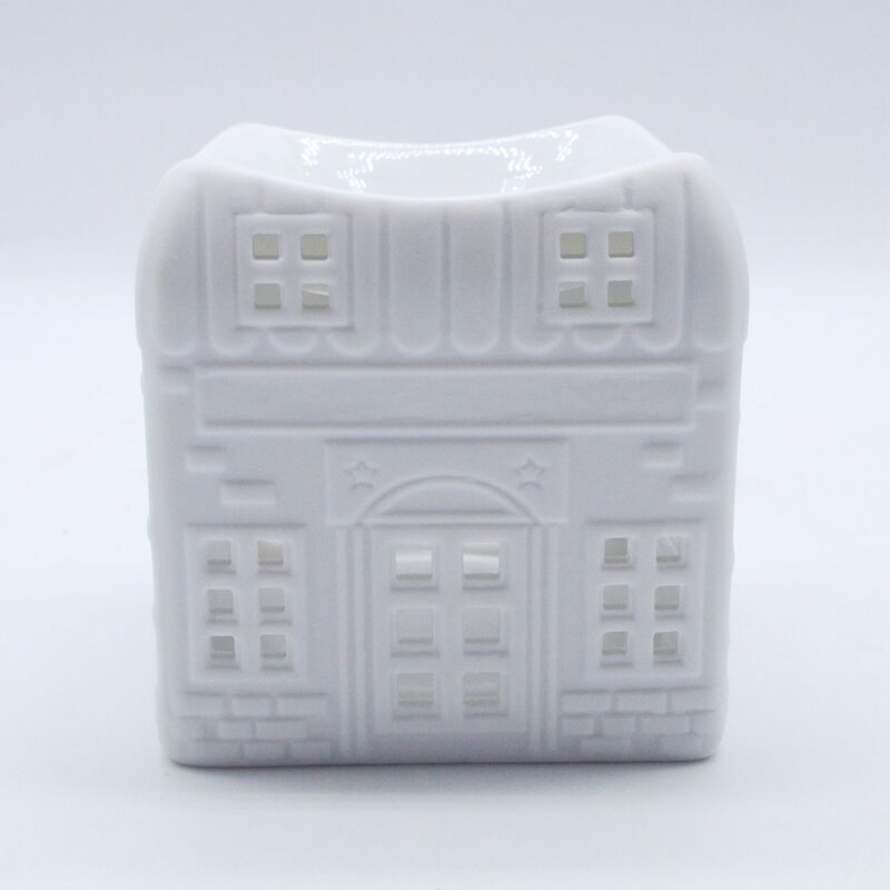 House-shaped Ceramic Essential Oil  Desktop burner Used for Bedroom Fragrance
