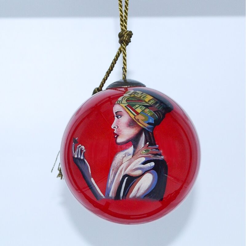 Customisable Artist-handpainted Christmas Baubles for Festive Decorations